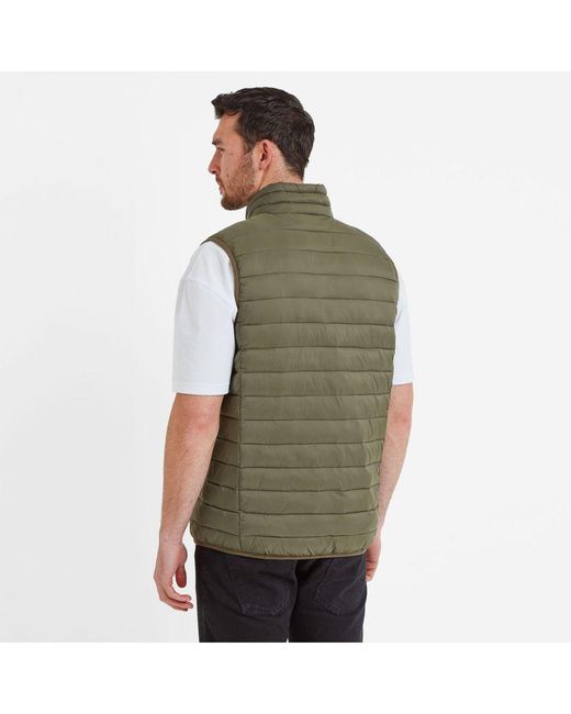 TOG24 Green Gibson Insulated Padded Gilet for men