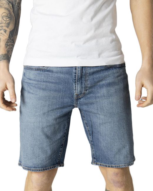 Levi's Bermuda Levi's 405 Standaard Kort Blauw in het Blue voor heren