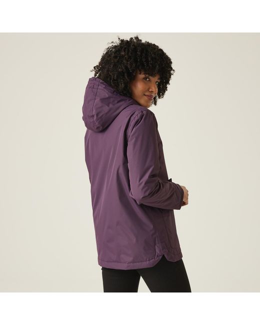 Regatta Purple Broadia Waterproof Hooded Warm Winter Jacket Coat
