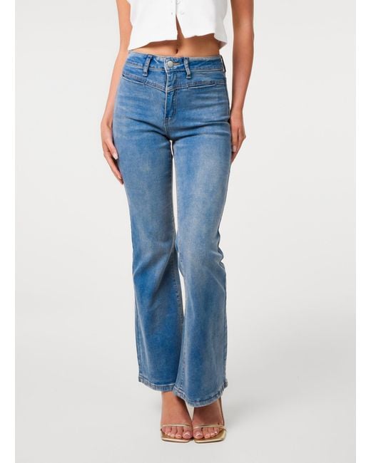Pink Vanilla Blue Flared Jeans