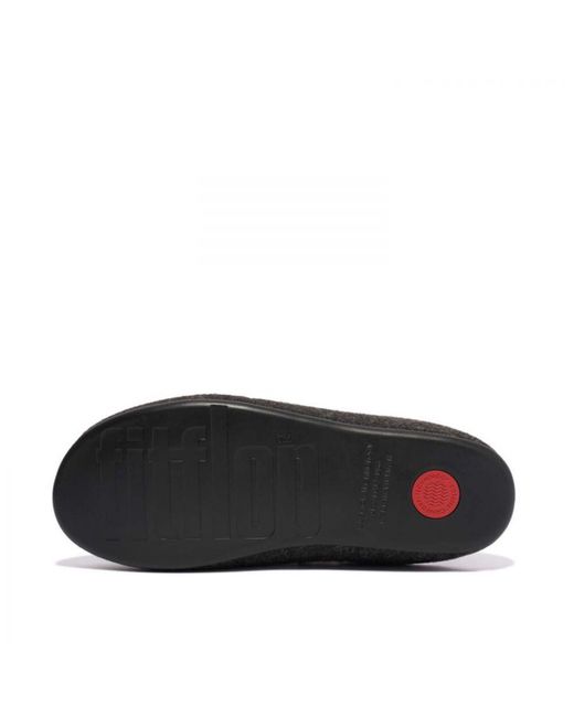 Fitflop 's Fit Flop Chrissie Ii Haus E01 Bow Felt Slippers In Black