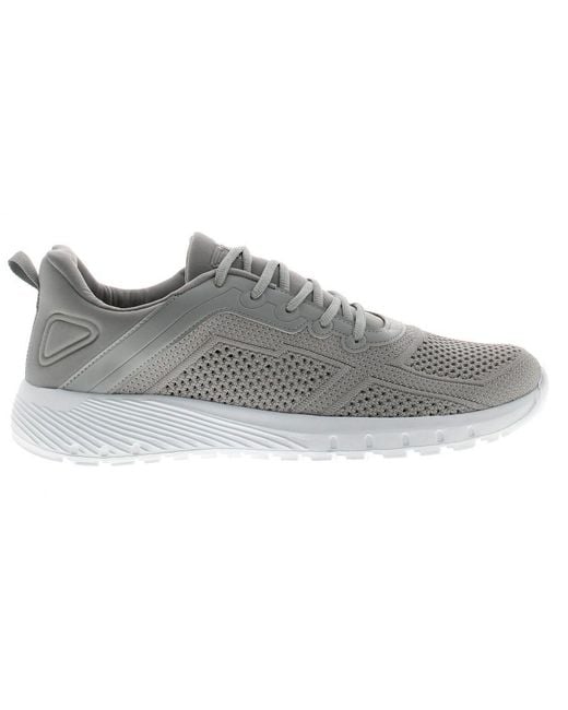 Wynsors Gray Trainers Lace Up Rivers Lightweight Mesh Upper for men