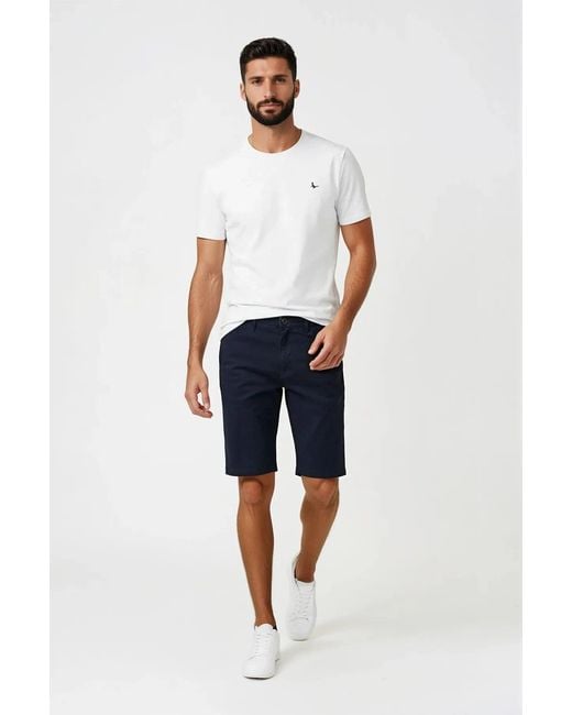 Jack Wills Blue Slim Fit Chino Shorts for men