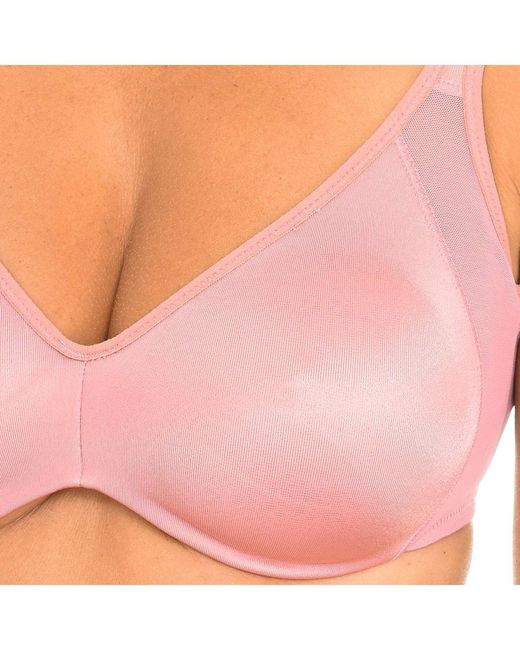 Dim Pink Generous 03792 Underwire Bra With Lycra Cups
