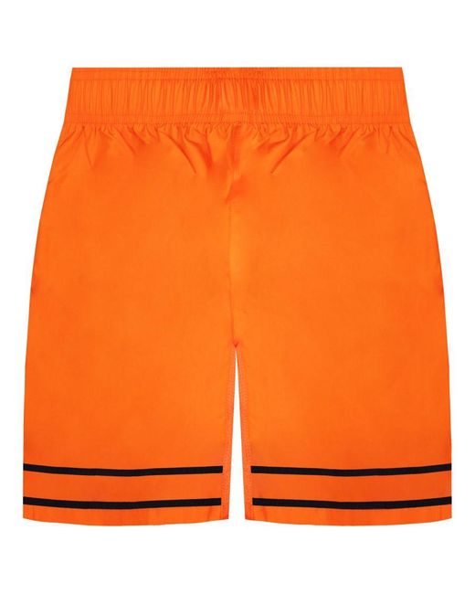 Nike Orange Stretch Waist/ Graphic Logo Shorts 783313 815 for men