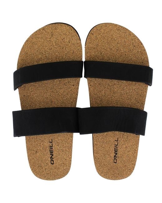 O'neill Sportswear Black Cork Sliders