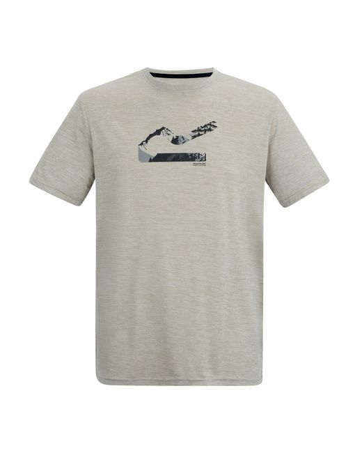 Regatta Gray Fingal Landscape Marl T-Shirt (Abbeystone Marl) for men