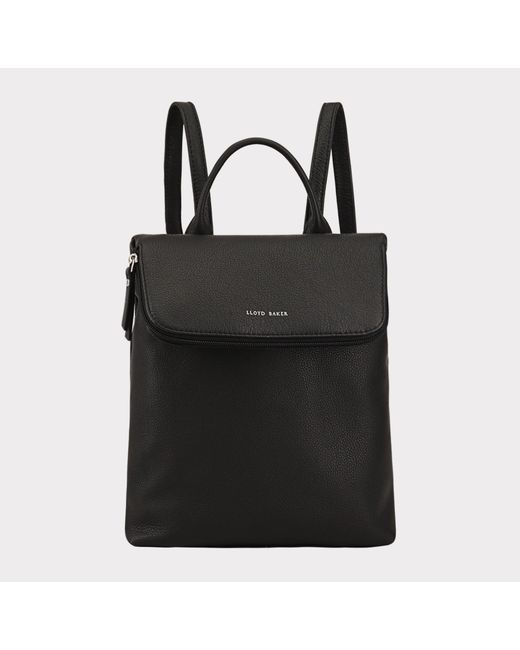 Lloyd Baker Black Agra Leather Backpack Bag
