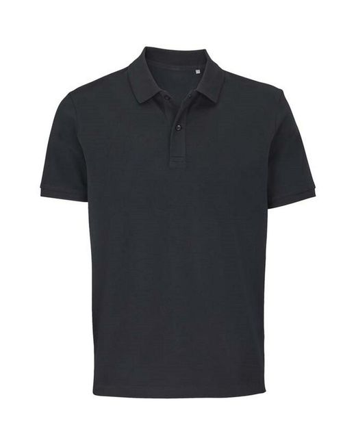 Sol's Black Adult Pegase Pique Polo Shirt