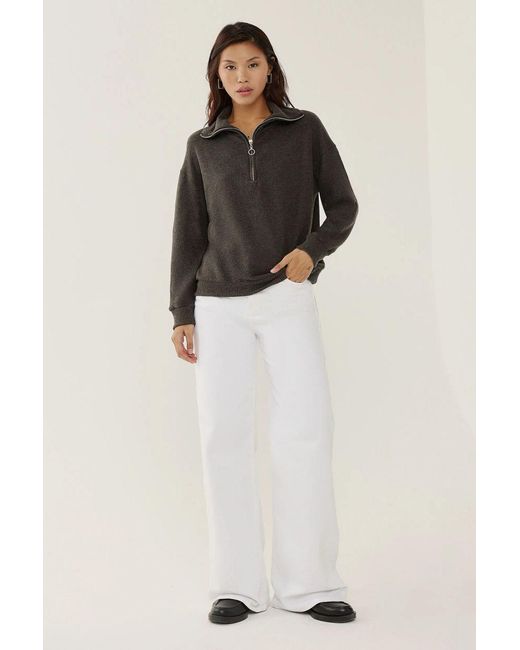Hiccup Black Zipper Collar Sweatshirt