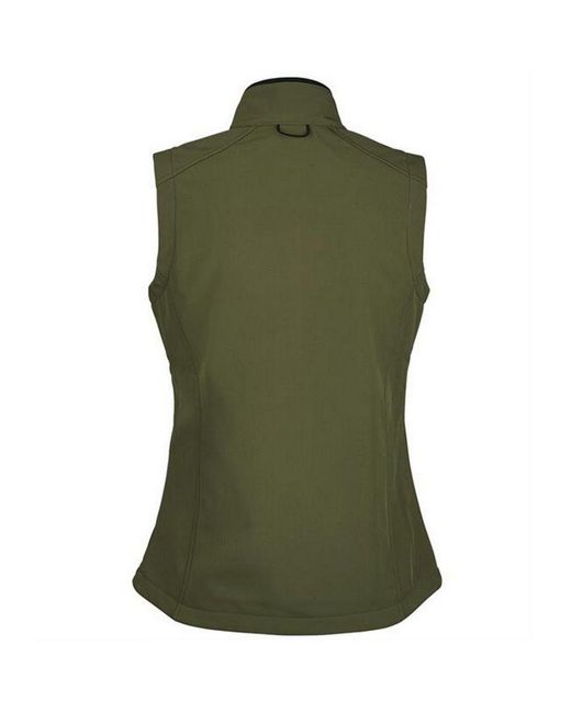 Sol's Green Ladies Rallye Soft Shell Bodywarmer Jacket (Dark)