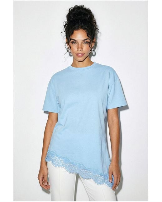 Bianco Lucci Blue Elastane T-Shirt