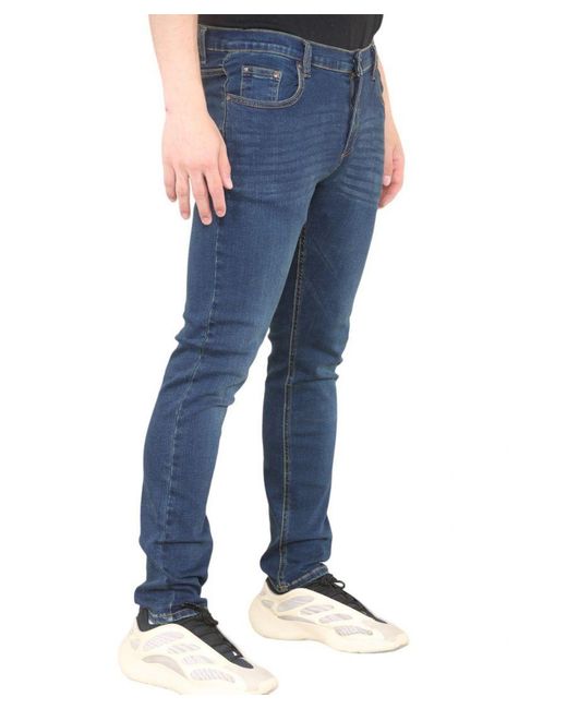 MYT Blue Skinny Fit Jeans Stretch Denim for men