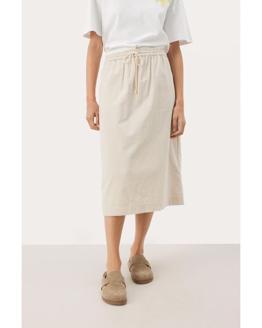 Part Two Natural Jevinapw Midi Skirt