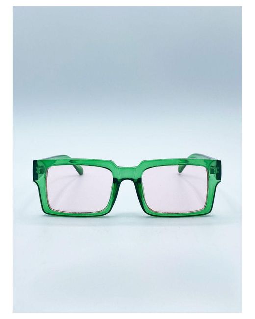 SVNX Blue Square Frame Sunglasses