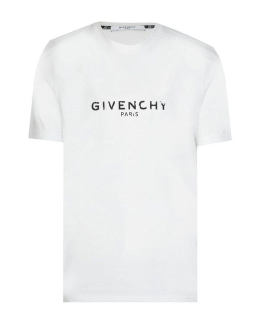 Givenchy Vintage Signature Slim Fit T-shirt In Wit in het White voor heren