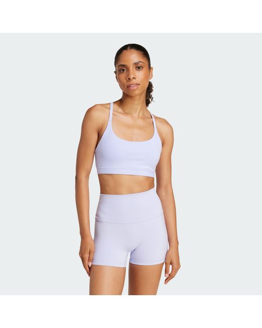 Adidas Originals White All Me Light Support Bra