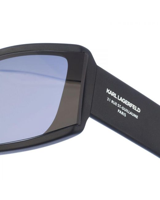 Karl Lagerfeld Blue Acetate Sunglasses With Rectangular Shape Kl6106S for men