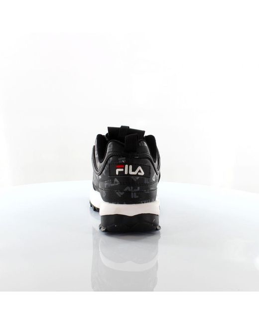 Fila disruptor 2025 black white
