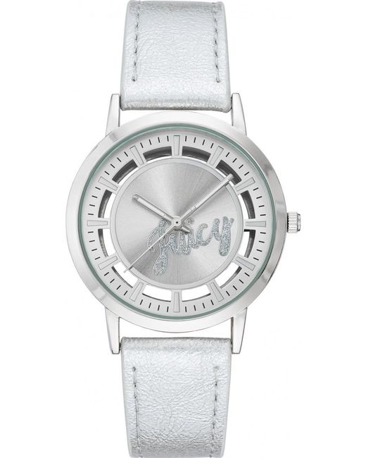 Juicy Couture Gray Jc1215Svsi Ladies Watch