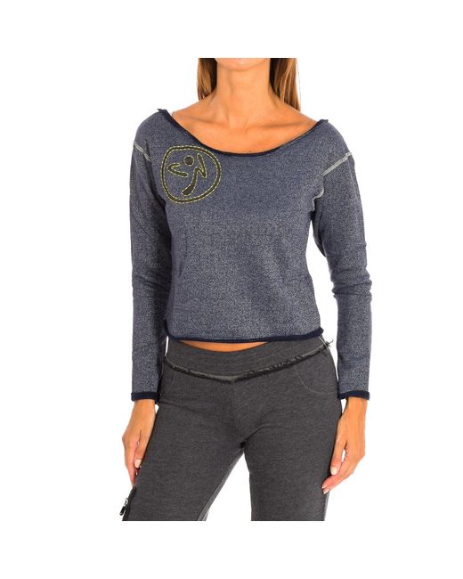 Zumba Gray Long Sleeve Sweatshirt Z1T00347