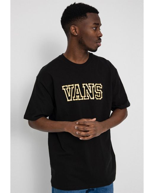 Vans Black Bones Ss T Shirt for men
