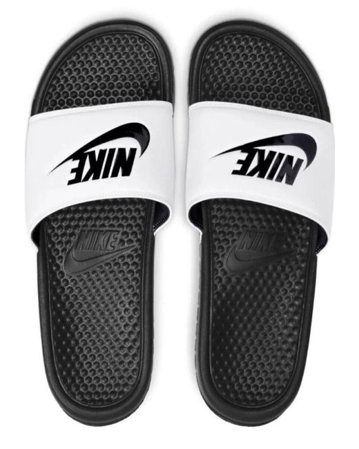 Nike Black Benassi Slip On Sliders