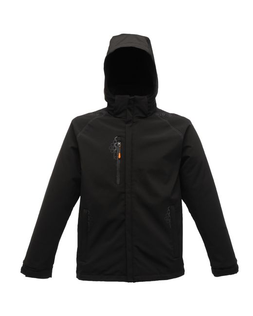Regatta Black X-Pro Repeller Softshell Jacket (Water Repellent) for men