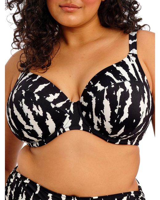 Elomi Black Echo Shell Plunge Bikini Top