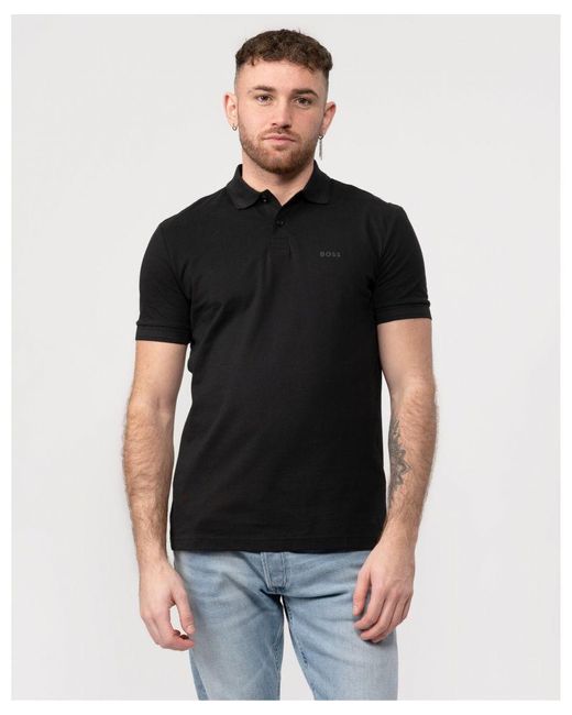 Boss Black Boss Palle Short Sleeve Polo Shirt With Contrast Tipped Collar for men