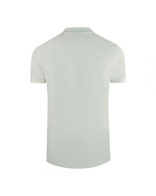 DIESEL Division Logo White Polo Shirt voor heren