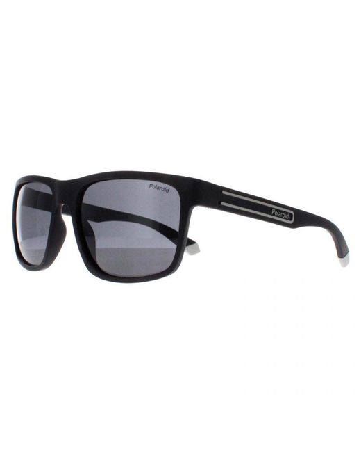 Polaroid Black Rectangle Matte Polarized Pld 2157/S for men
