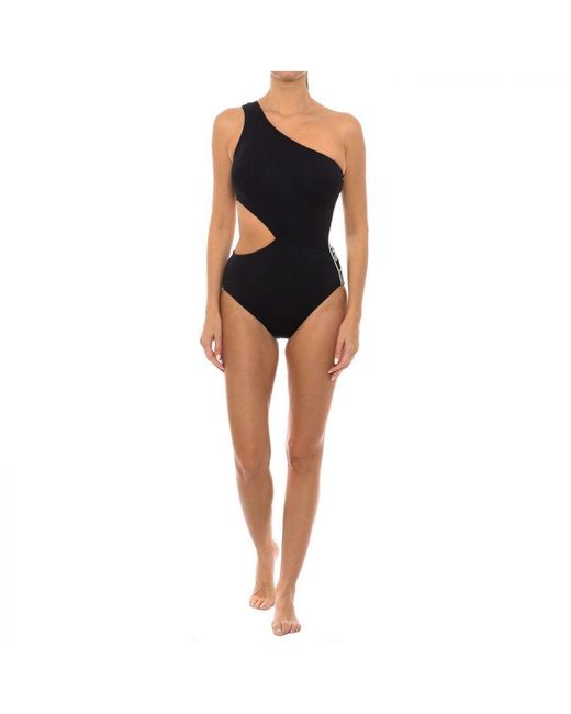 Michael Kors Black One-Strap Swimsuit Mm2M483