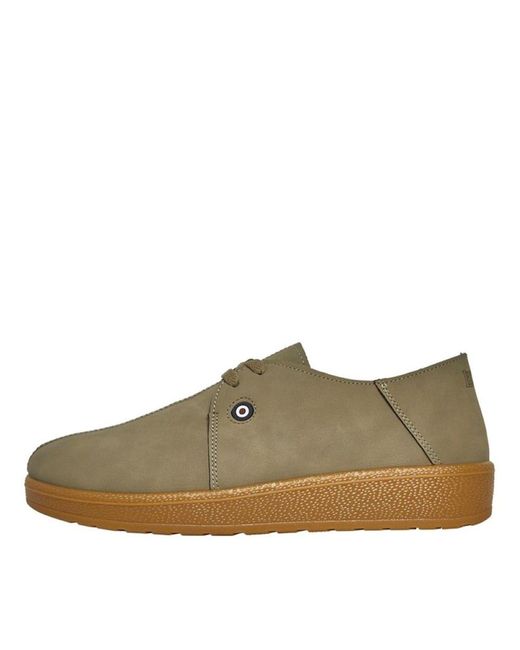 Lambretta Brown Perez Platform Low Top Sneakers for men