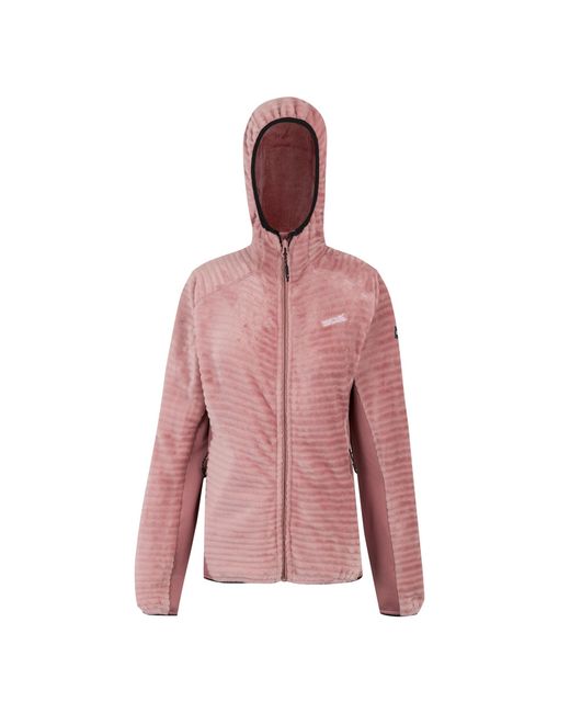 Regatta Pink Ladies Endra Hooded Fleece Jacket (Dusty)