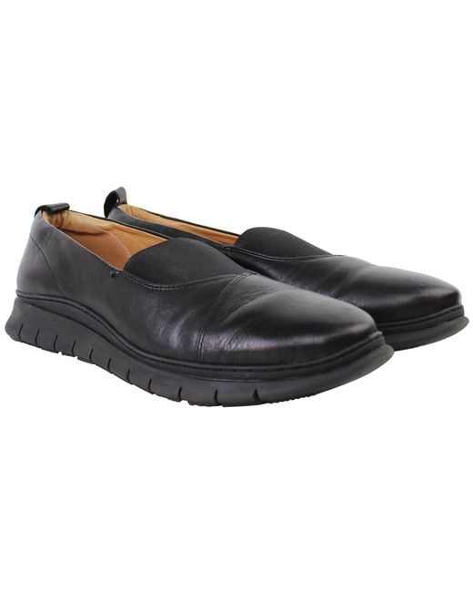 Vionic Black Fresh Linden Shoes Leather