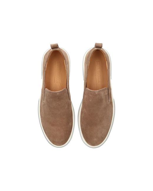 Steve Madden Brown Leather Lansten Sneakers for men