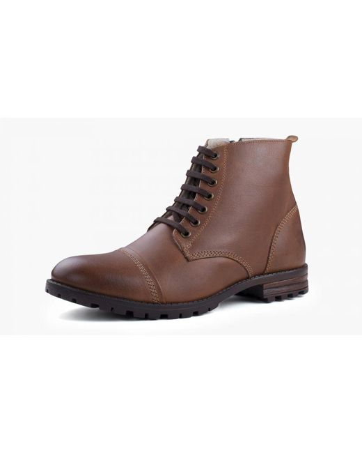 Redfoot Brown Decker Tan Leather Fashion Work Boot for men