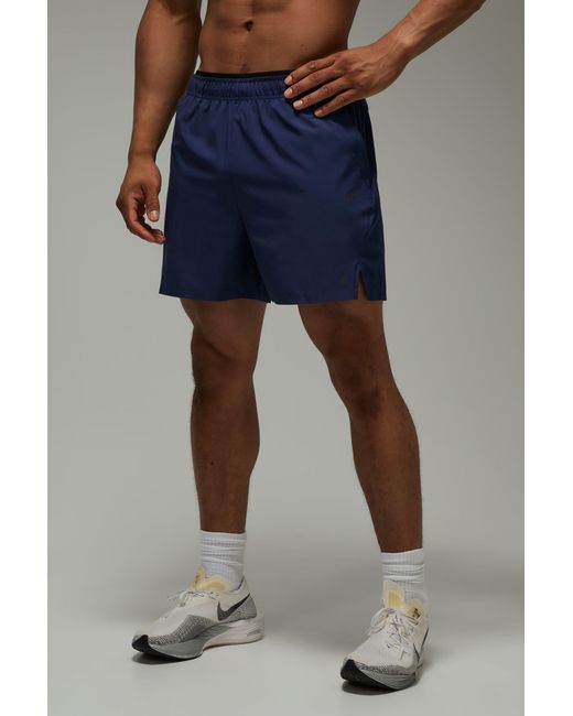 BoohooMAN Blue Active Stretch Woven 5Inch Shorts for men