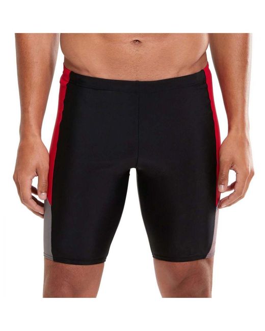 Speedo Dive Jammer Shorts In Zwart-rood in het Blue voor heren