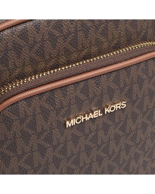 Michael Kors Brown Medium Crossbody Bag Jet Set Travel 35F1Gtvc2B