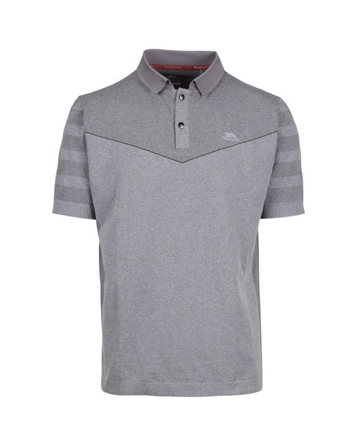 Trespass Gray Nab Tp75 Active Polo Shirt Marl) for men