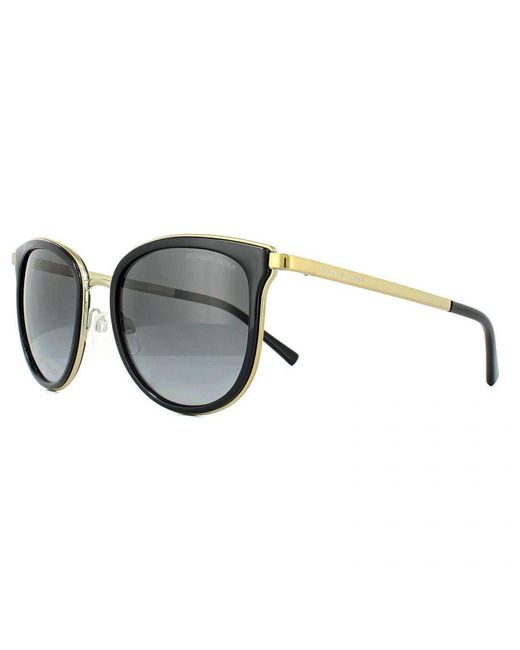 Michael Kors Gray Cat Eye Gradient Polarized Sunglasses Metal