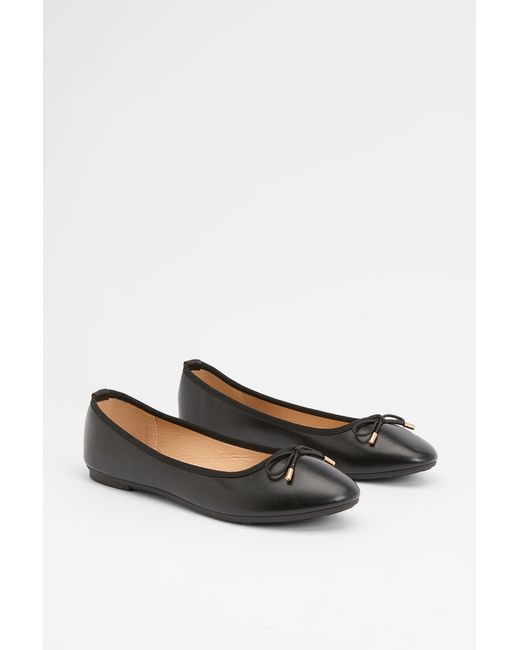 Good for the Sole White Darcy Comfort Bow Detailed Ballerina Flats