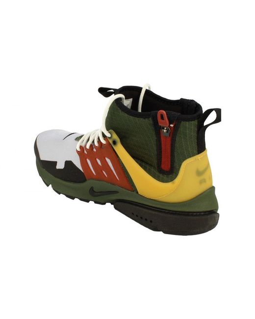 Nike Green Air Presto Mid Utility Trainers for men