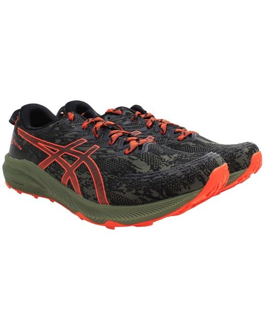 Asics Black Fuji Lite 3 Running Shoes for men