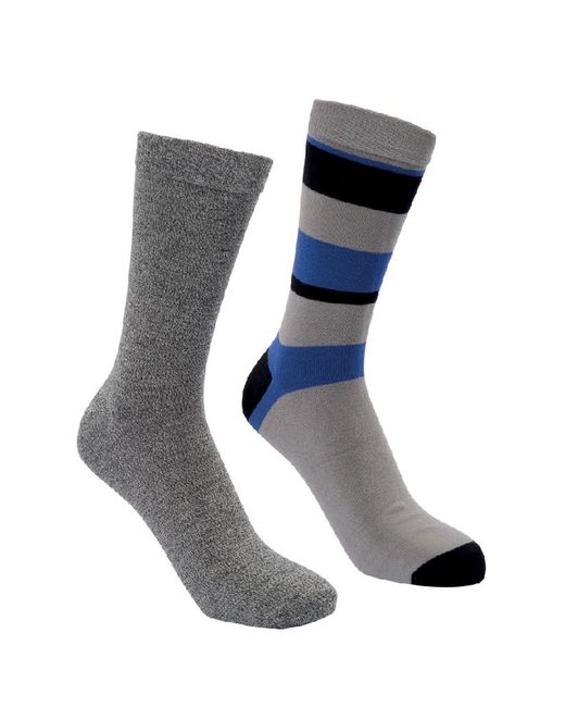 Trespass Gray Adult Cinque Socks (Pack Of 5)