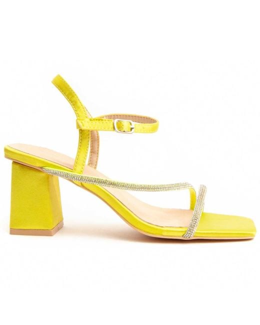 Montevita Yellow Heel Sandal Sanndarey