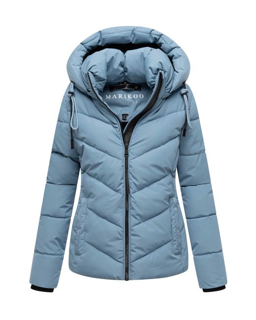 Marikoo Winterjas Sahnemausii Xvi Met Afneembare Capuchon in het Blue