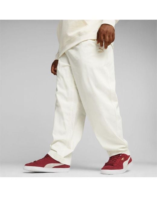 Mens white shop sweatpants with pockets